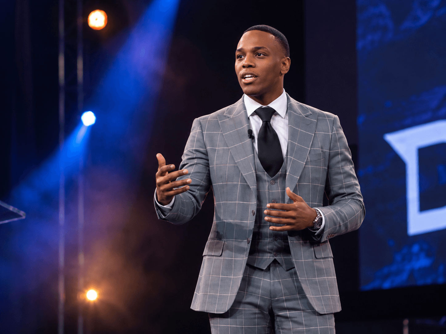 Darius James on stage